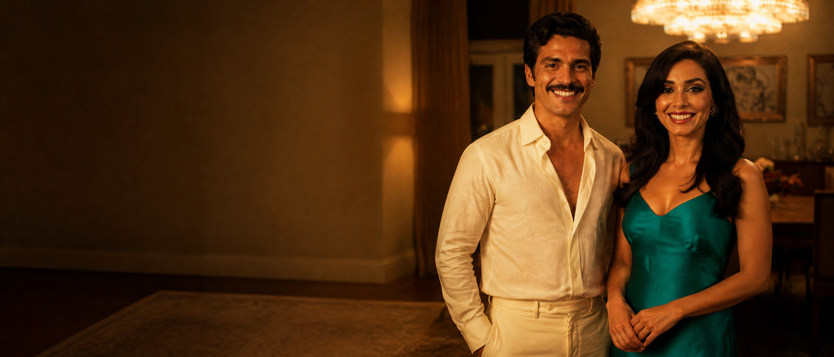 A warmly-lit couple at home — the family behind your smile at Dr. Soto The Downey Dentist